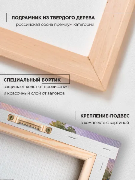 Картина интерьерная на холсте - Прованс Лаванды 40х60 см