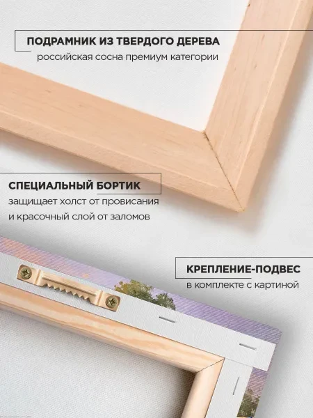 Картина интерьерная на холсте - Прованс Лаванды 40х60 см - превью 6