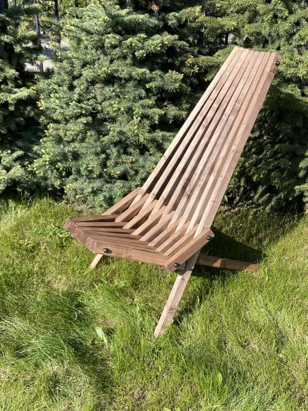 Садовое кресло складное Кентукки стандарт, стул - шезлонг из Карельской сосны окрашенный