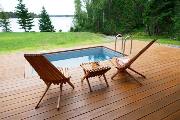 Садовое кресло складное Кентукки стандарт 2 шт, стул - шезлонг из Карельской сосны окрашенное разобранное