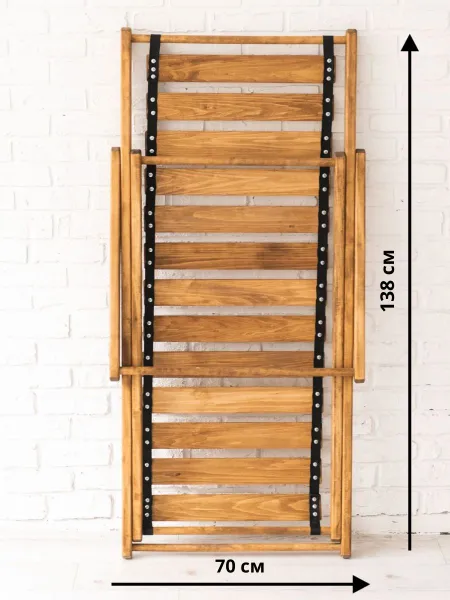 Villis/Садовая мебель/Кресло-шезлонг из дерева складное 2 шт. + две бежевые подушки и деревянный стол