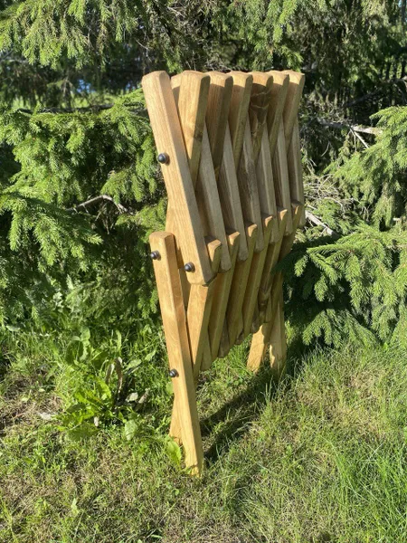 Комплект садовой мебели из Карельской сосны "Кентукки" стандарт, 2 кресла и столик из дерева на металлической шпильке для дачи, террасы, улицы