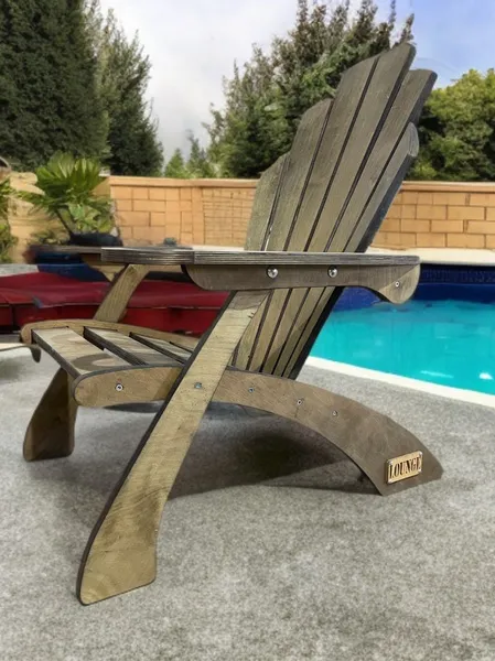 Кресло садовое для дома и дачи деревянное