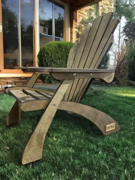 Кресло садовое для дома и дачи деревянное