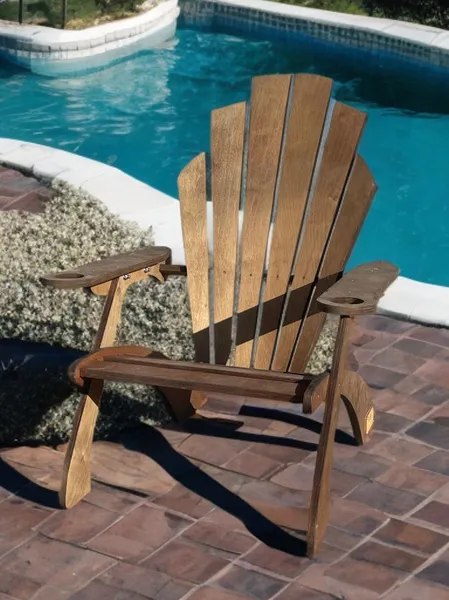 Кресло садовое для дома и дачи деревянное
