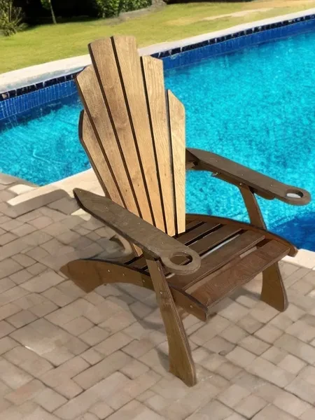 Кресло садовое для дома и дачи деревянное - превью 12