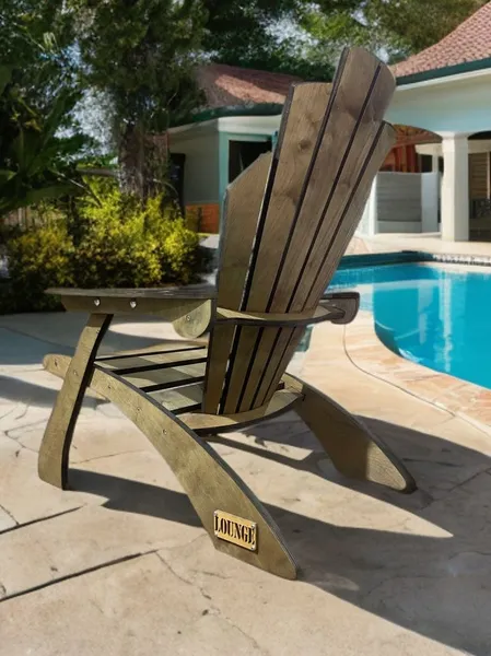 Кресло садовое для дома и дачи деревянное
