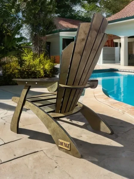 Кресло садовое для дома и дачи деревянное - превью 14