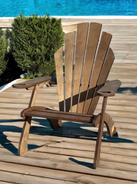 Кресло садовое для дома и дачи деревянное