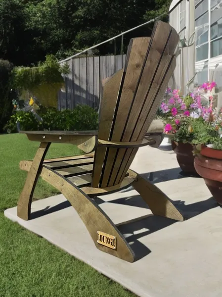 Кресло садовое для дома и дачи деревянное
