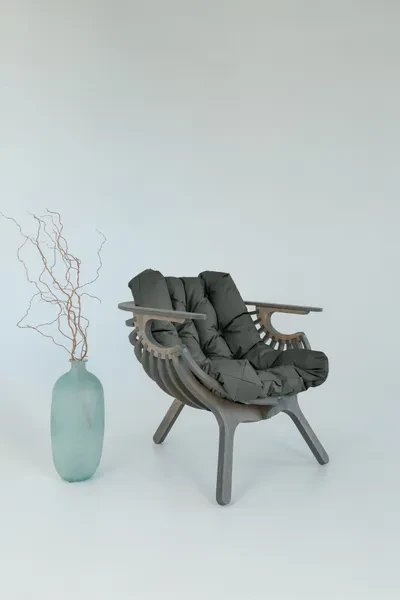 Кресло ракушка с подушкой PKSZWood на балкон - превью 10