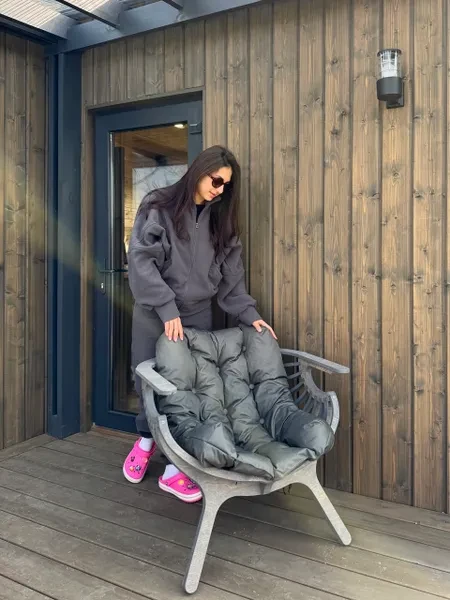 Кресло ракушка с подушкой PKSZWood на балкон - превью 11