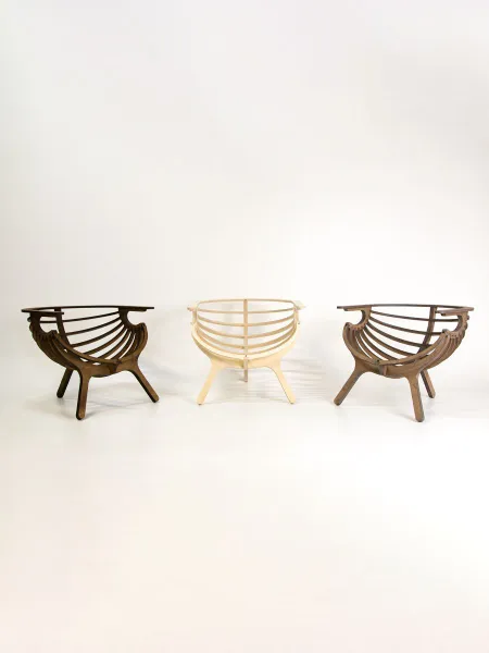 Кресло ракушка с подушкой PKSZWood на балкон