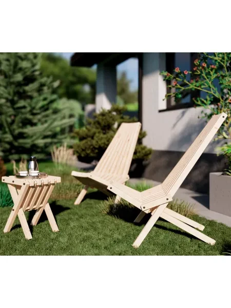 IKEA Стул дачный/садовый NAMMARO Наммаро Икеа, сосна - превью 4