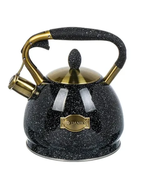 Daniks Чайник для плиты со свистком 3 л из нержавеющей стали, индукция - превью 9