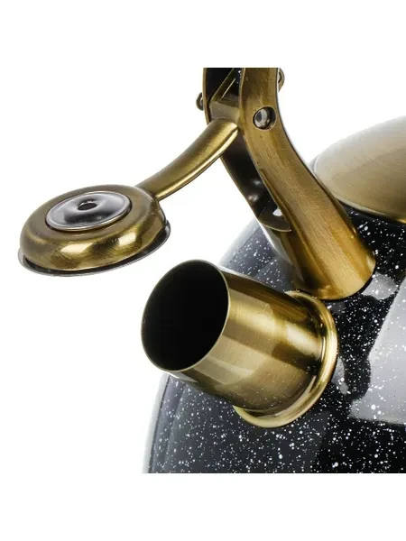 Daniks Чайник для плиты со свистком 3 л из нержавеющей стали, индукция - превью 10