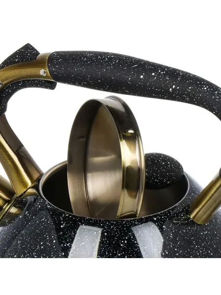 Daniks Чайник для плиты со свистком 3 л из нержавеющей стали, индукция - превью 11