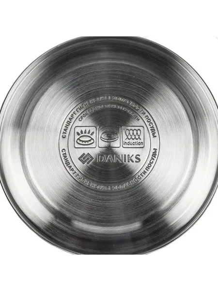 Daniks Чайник для плиты со свистком 3 л из нержавеющей стали, индукция - превью 12