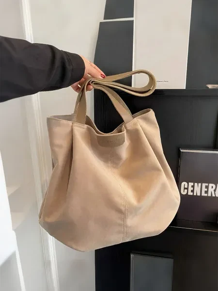 Сумка женская тканевая большая через плечо - превью 5