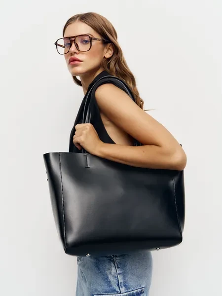 Сумка женская через плечо из натуральной кожи. Сумка шоппер - превью 1