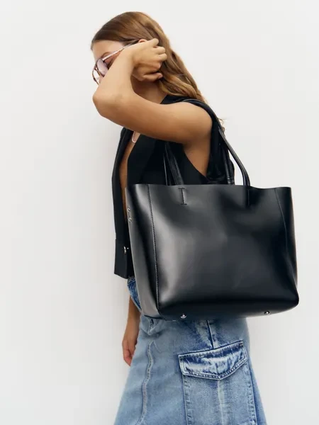 Сумка женская через плечо из натуральной кожи. Сумка шоппер - превью 7