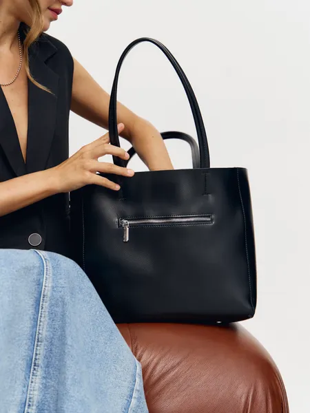 Сумка женская через плечо из натуральной кожи. Сумка шоппер