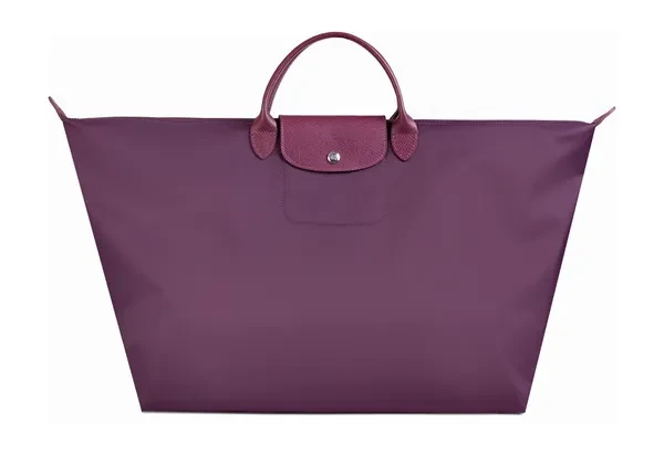 RONDA Сумка - кошелек складная, нейлон, кожа, фиолетовый, размер L - превью 1