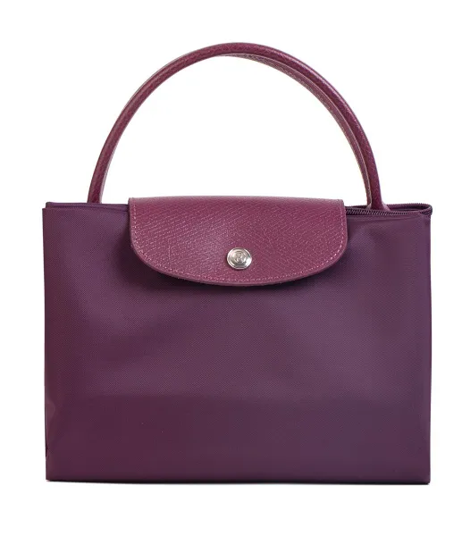 RONDA Сумка - кошелек складная, нейлон, кожа, фиолетовый, размер L