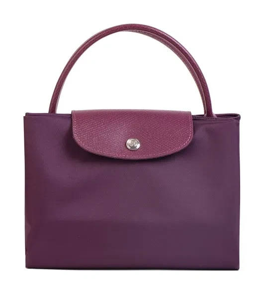 RONDA Сумка - кошелек складная, нейлон, кожа, фиолетовый, размер L - превью 4