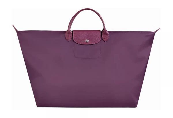 RONDA Сумка - кошелек складная, нейлон, кожа, фиолетовый, размер L - превью 5