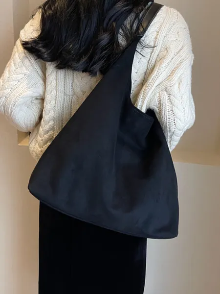 Сумка хобо с косметичкой, женская, повседневная, из экозамши