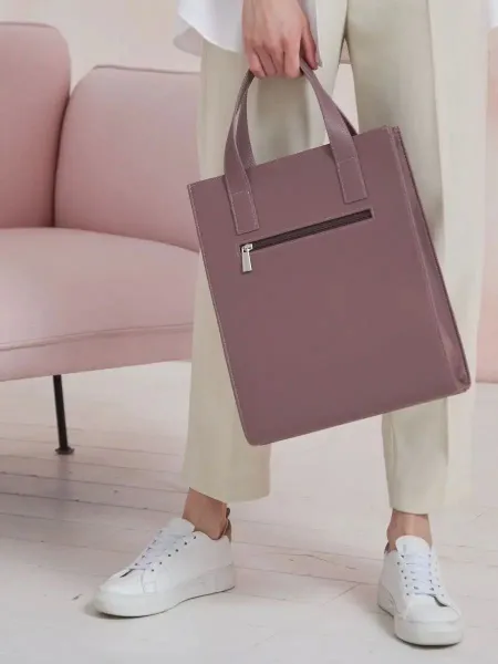 Сумка шоппер "Preppy" лиловая сумка женская на учебу