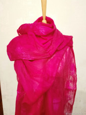 Палантин женский яркая фуксия - превью 1
