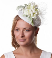 Свадебная шляпка таблетка для невесты - превью 1
