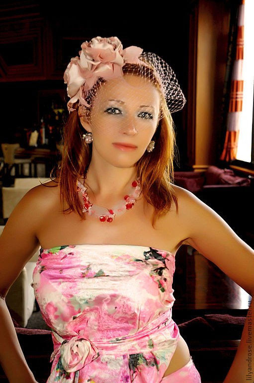 Ободок с вуалью