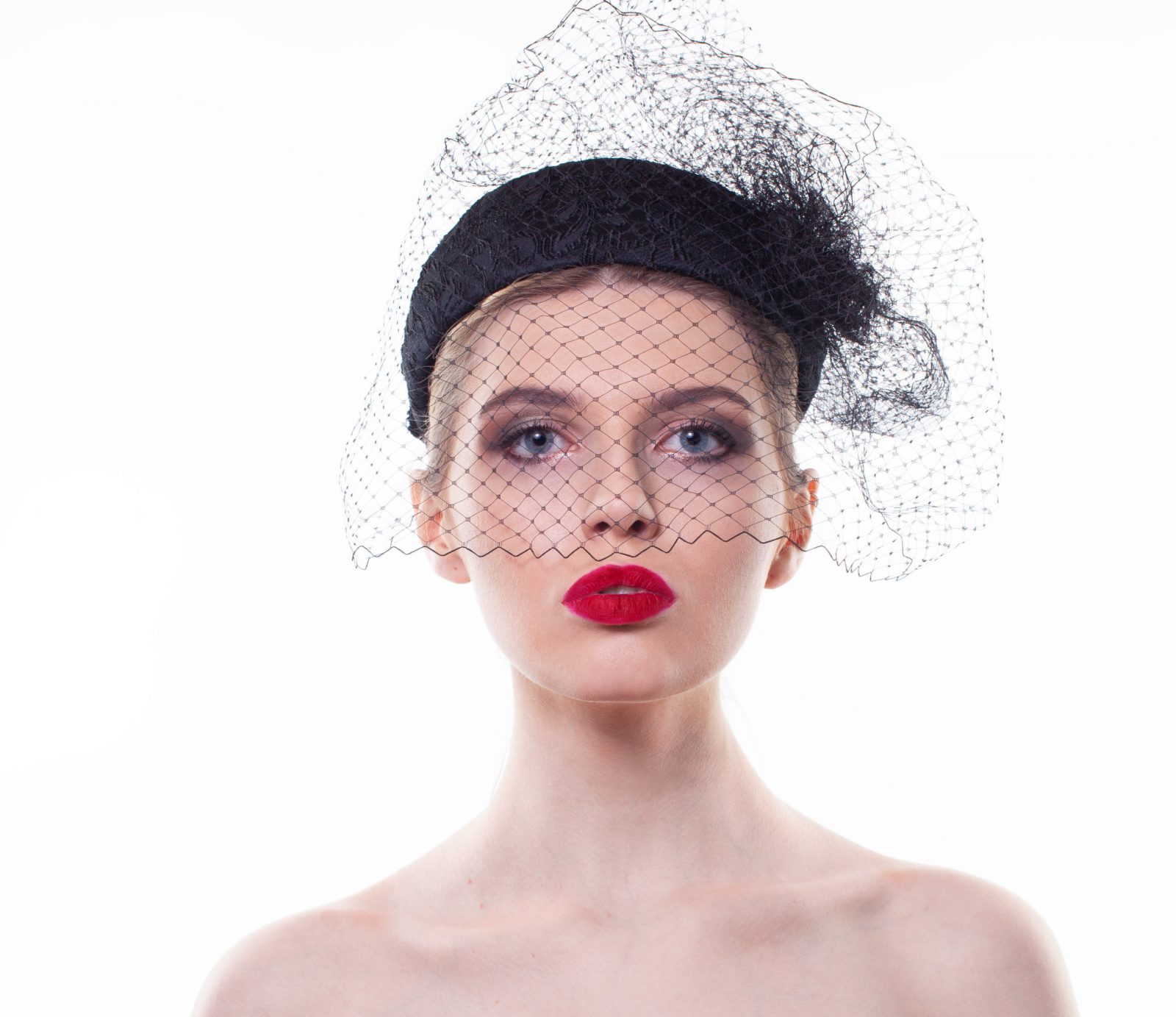 Широкий ободок для волос черный