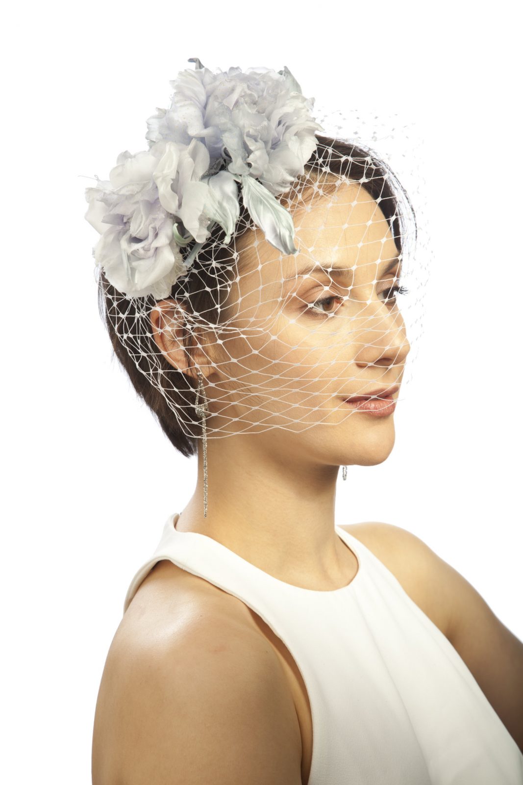 Свадебная шляпка вуалетка