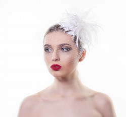 Свадебная шляпка с вуалью - превью 1