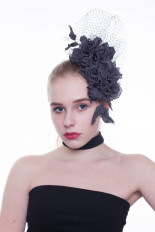 Вечерняя шляпка коктейльная для скачек - превью 1