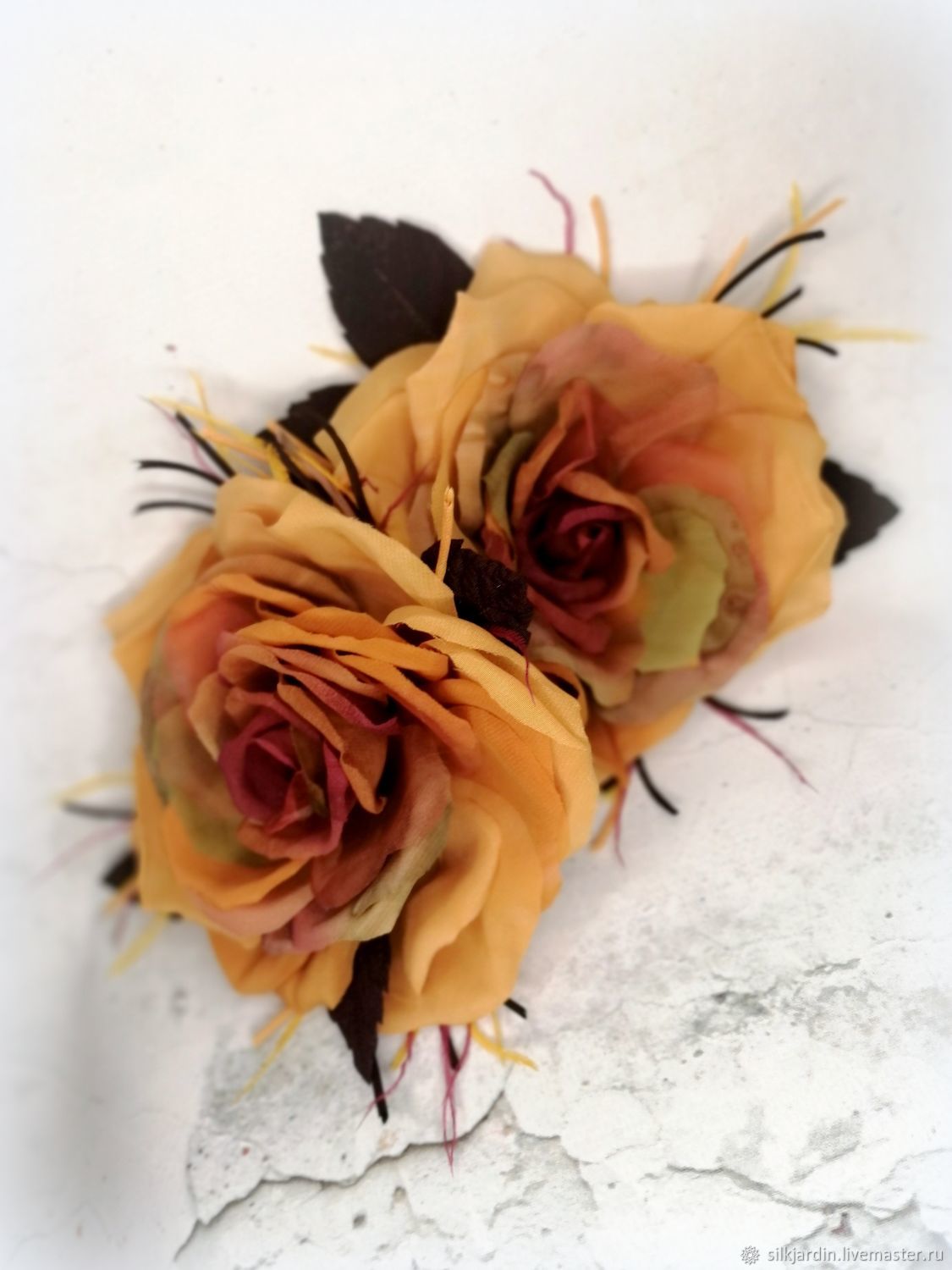 Крупная брошь «Пион» - 1