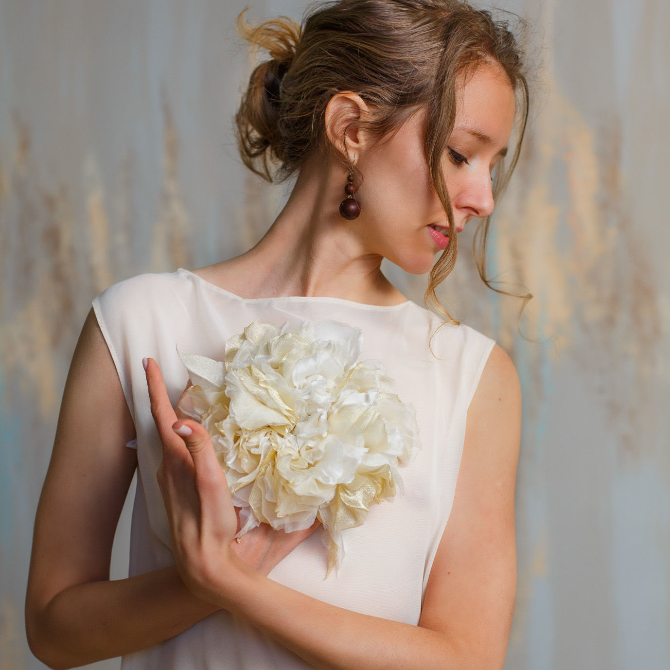 Брошь «Георгин», цвет на выбор - 1