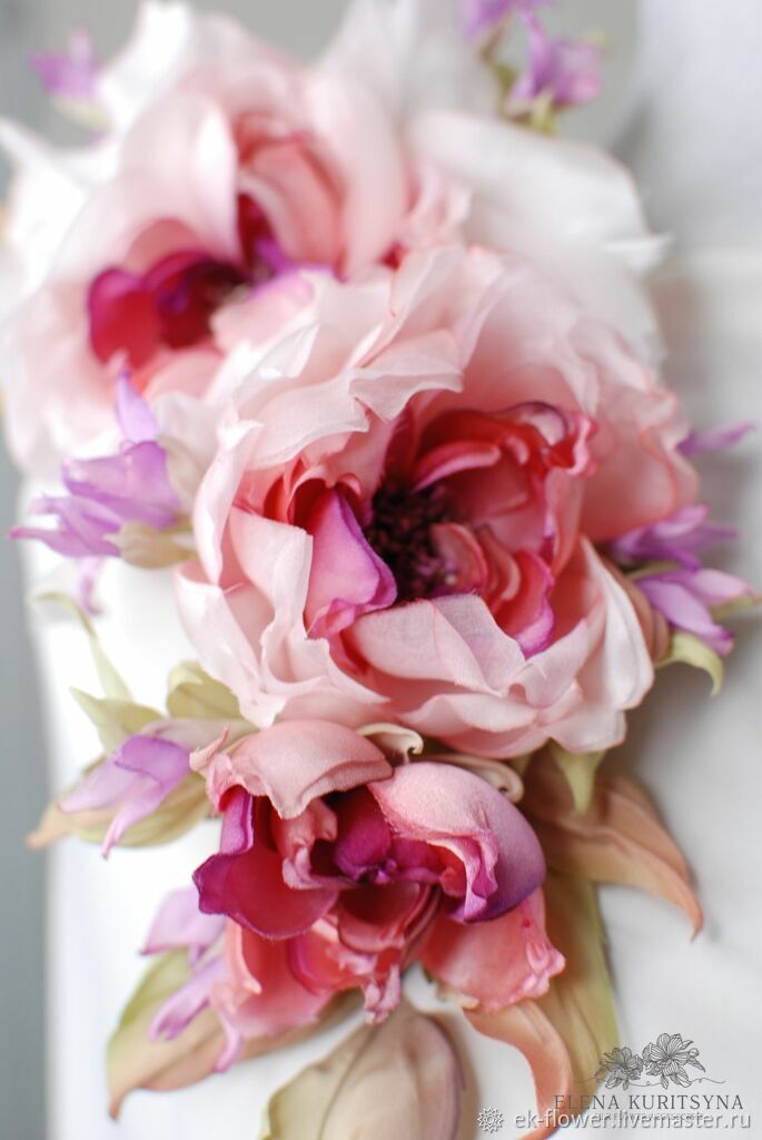 Брошь цветок из ткани, анютины глазки желтые - 1