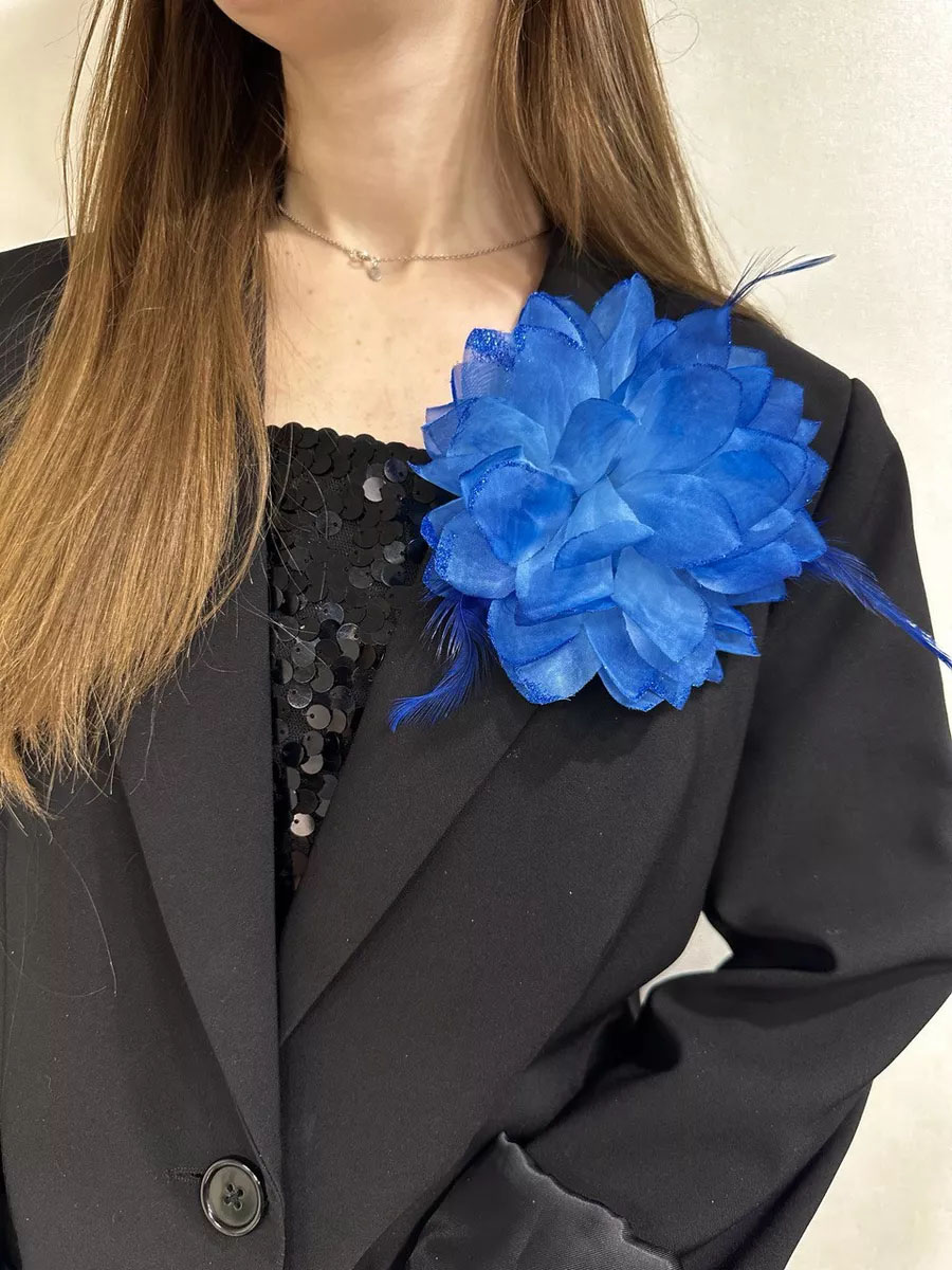 Брошь цветок из бисера для платья сумки и пиджака - 1