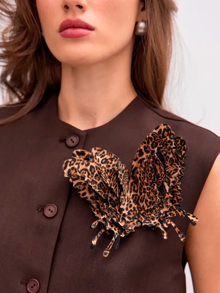 Брошь цветок декоративная для платья и пиджака - 1