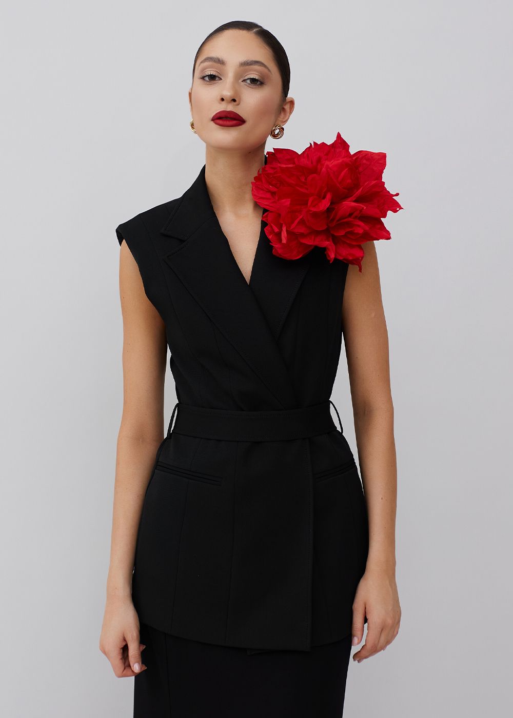 Брошь цветок декоративная для жакета или платья - 1