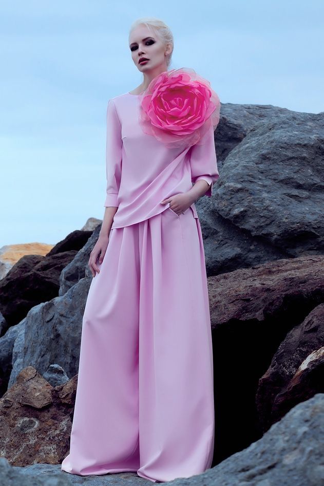 Брошь цветок крупного размера для акцентной детали - 1