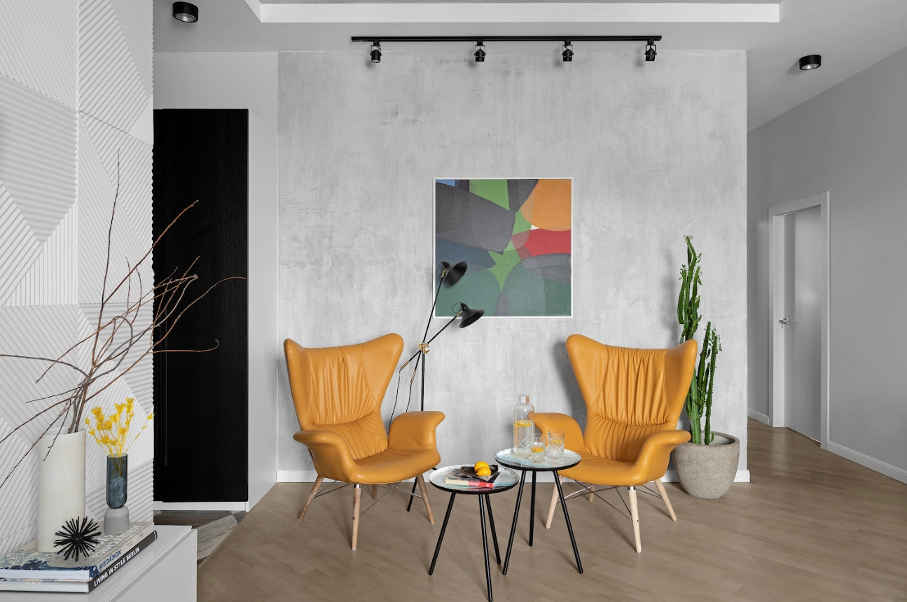 Абстрактные картины в интерьере - 1