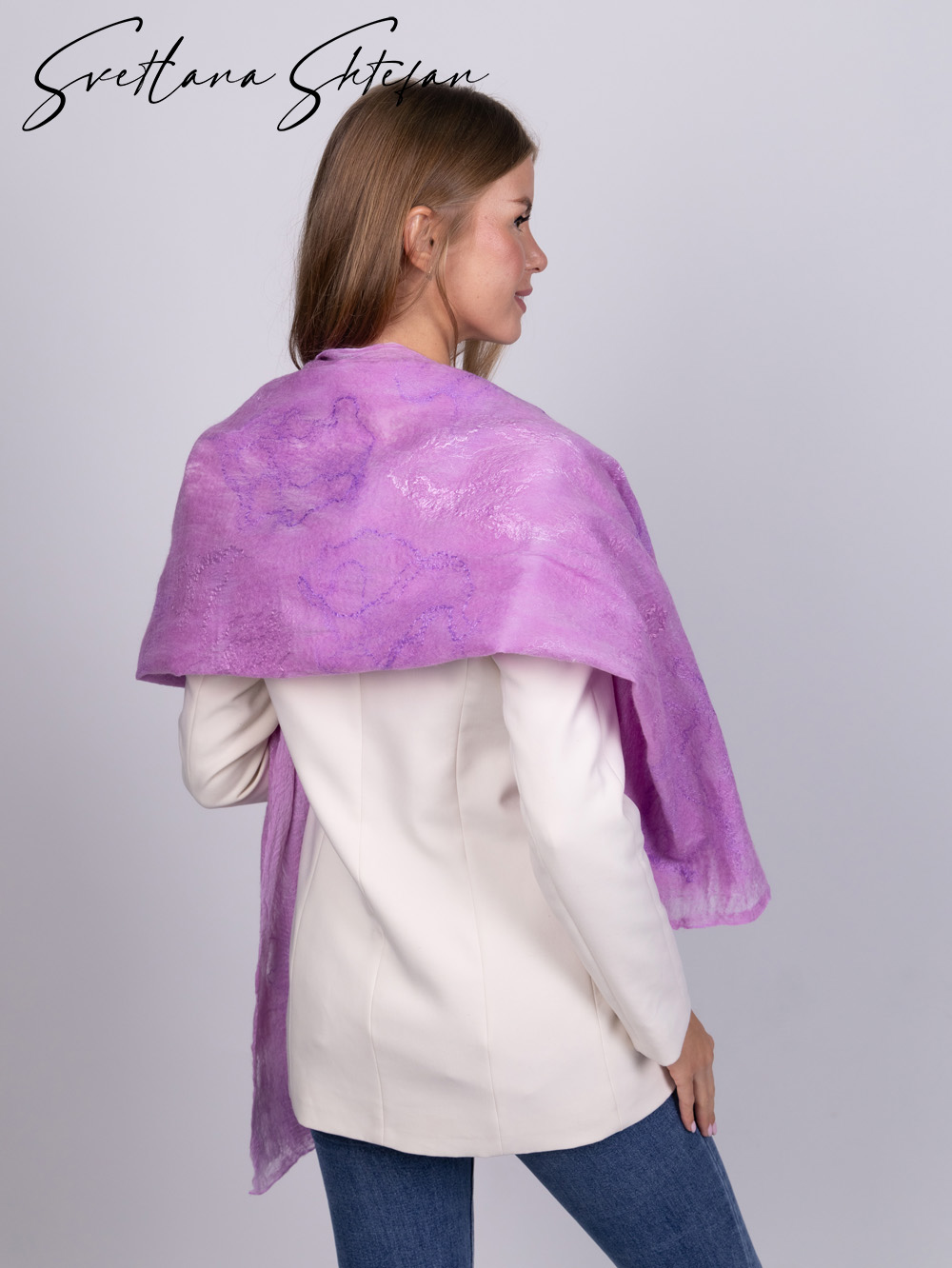 Палантины ручной работы из шелка - 3