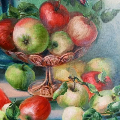 Картина маслом"Арбузный натюрморт" - превью 3