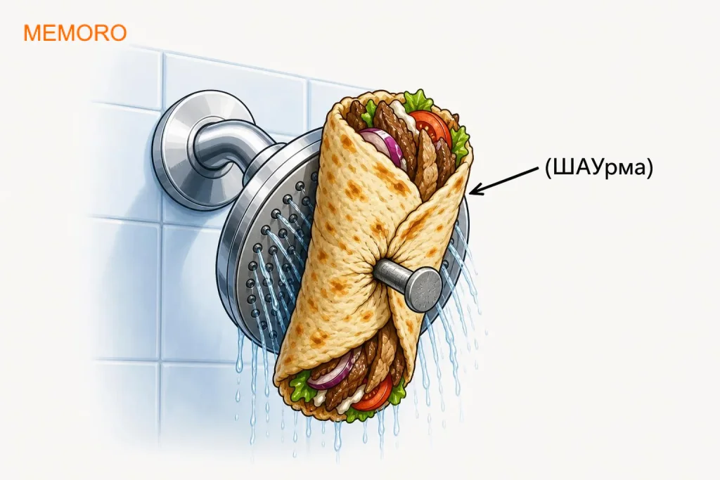 мнемокартинка shower - душ